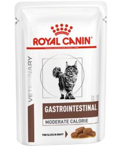 Кусочки в соусе для кошек при лечении ЖКТ Gastro-Intestinal feline Moderate Calorie, 85г