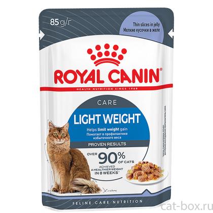 Кусочки в желе для кошек: 1-7лет, низкокалорийные (Light Weight Care), 85г-0