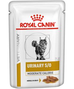 Паучи кусочки в соусе для кошек при профилактике МКБ и избыточном весе Urinary S/O Moderate calorie souse, 85г