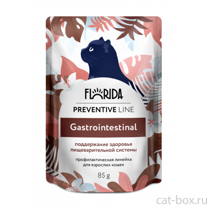 Preventive Line Паучи для кошек Gastrointestinal профилактика болезней желудочно-кишечного тракта, 85г-0