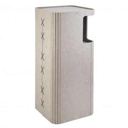 Домик-когтеточка КОЛОННА разборный серия Войлок 34х34хh79см (войлок акустический) серо-бежевый-2