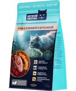 Сухой корм для кошек профилактика МКБ Утка с клюквой и брусникой, 0,4кг