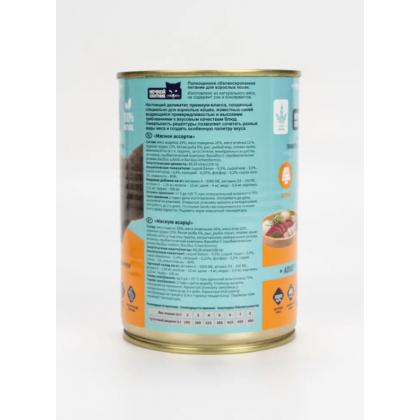 Консервы Adult для взрослых привередливых кошек Мясное ассорти в желе, 415г-1