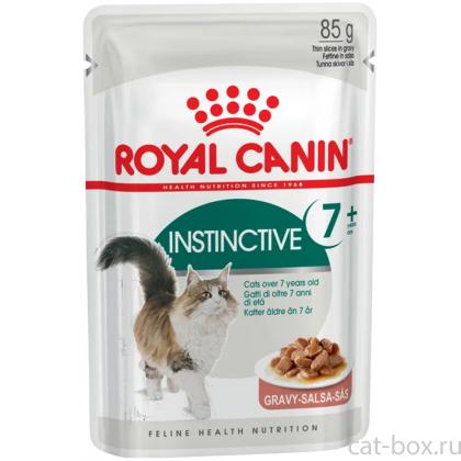 Кусочки в соусе для кошек: 7-12лет (Instinctive7+), 85г-0