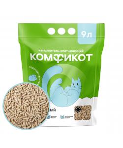 Наполнитель древесный впитывающий, мелкие гранулы, 3кг