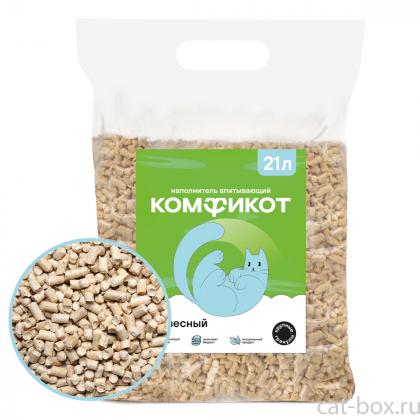 Наполнитель древесный впитывающий, крупные гранулы, 7кг-0