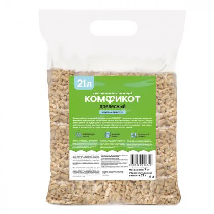 Наполнитель древесный впитывающий, крупные гранулы, 7кг-2