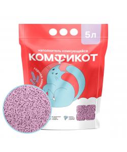 Наполнитель тофу комкующийся горная лаванда, 5л/2,3кг