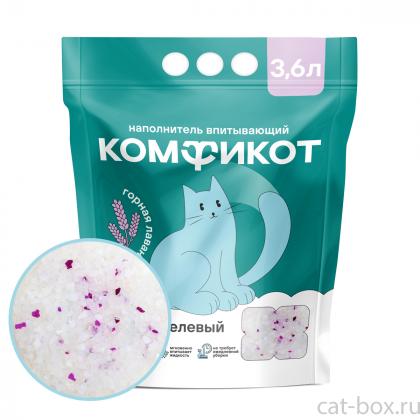 Наполнитель силикагелевый впитывающий горная лаванда, 3,6л/1,42кг-0