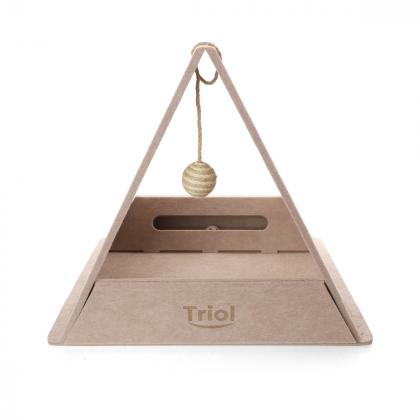 Домик для животных из войлока "Вигвам", бежевый, 44*33*38см-1