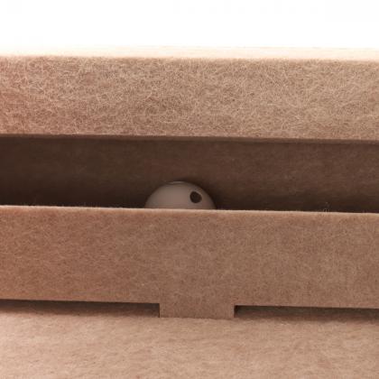 Домик для животных из войлока "Вигвам", бежевый, 44*33*38см-3