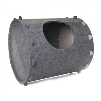 Домик для животных из войлока "Пещера", серый, 40,5*40,5*42см-1