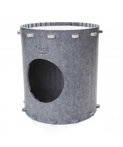 Домик для животных из войлока "Пещера", серый, 40,5*40,5*42см