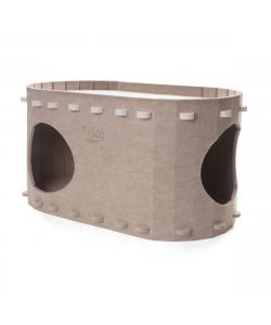 Домик для животных из войлока "Крепость", бежевый, 58*33*30см