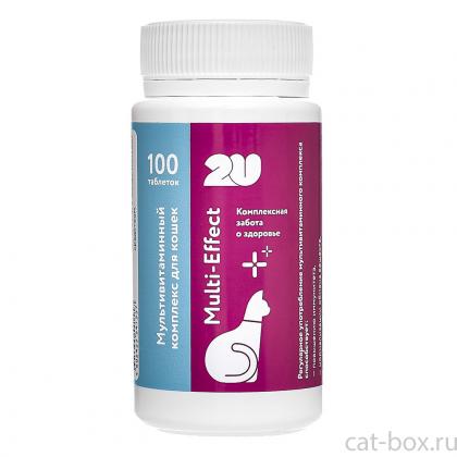 Мультивитаминный комплекс для кошек для поддержания защитных функций организма, multivitamin, 100таб.-0