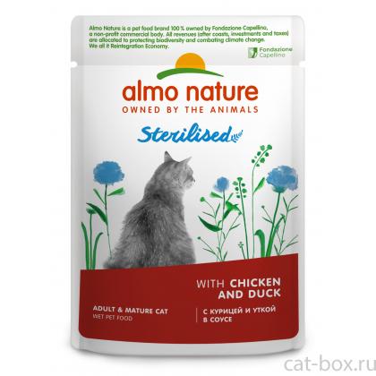 Паучи для стерилизованных кошек: с курицей и уткой в соусе Holistic Functional, Sterilised, Chicken and Duck, 85г-0