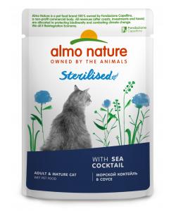 Паучи для стерилизованных кошек: с морским коктейлем в соусе Holistic Functional, Sterilised, Sea Coctail, 85г