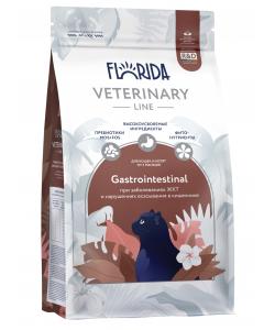 FLORIDA vet Gastrointestinal Сухой ветеринарный диетический корм для кошек при заболеваниях ЖКТ и нарушениях всасывания в кишечнике, 0.35кг