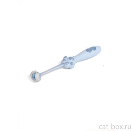 Зубная щетка для животных, 14*2,5 см. с нейлоновой щетиной-0