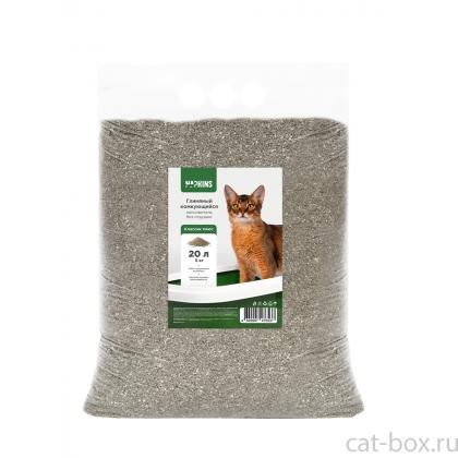 Комкующийся наполнитель Классик плюс, глиняный, без отдушки 20л, 5кг-0