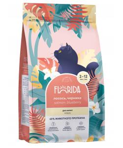 Сухой корм для котят с лососем и черникой, for kittens with salmon and blueberry? 0.4кг