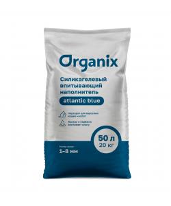 Наполнитель силикагелевый впитывающий без отдушки Atlantic Blue, 50л/20кг