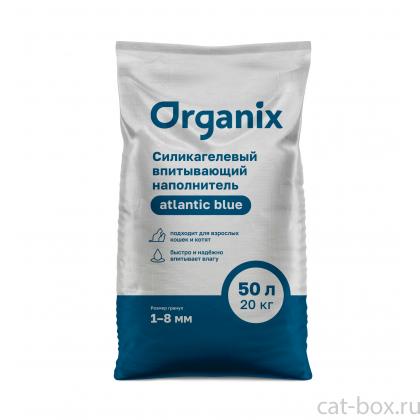 Наполнитель силикагелевый впитывающий без отдушки Atlantic Blue, 50л/20кг-0