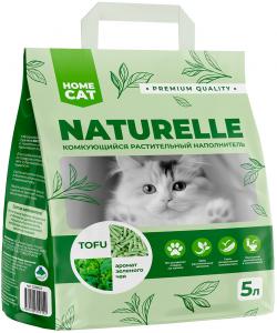 Комкующийся растительный наполнитель NATURELLE TOFU с ароматом зеленого чая 5л, 2кг