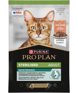 Паучи для взрослых стерилизованных кошек лосось в соусе, Sterilised MAINTENANCE, 85г