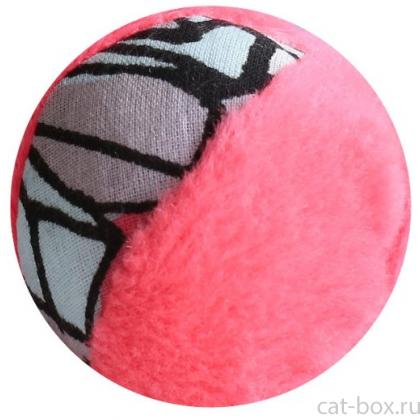 Игрушка для кошек мячик иск.мех 6 см (набор 6 шт)-0
