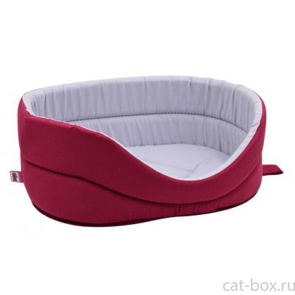 Лежанка бордовая-0