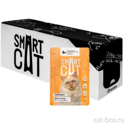 Упаковка 25 шт. Паучи для взрослых кошек и котят кусочки курочки с тыквой в нежном соусе-0