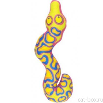 Игрушка для кошек Змея с валерианой 21 см-0