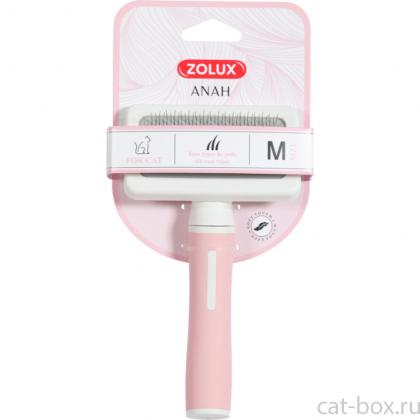 Щетка-пуходерка средняя для кошек, M, 9,5*3,5*23см-0