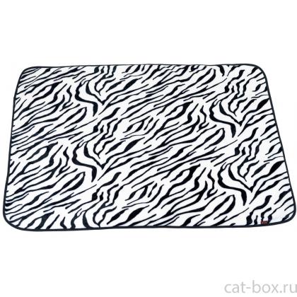Плед-подстилка для животных "Зебра" 100*75см, велсофт-0