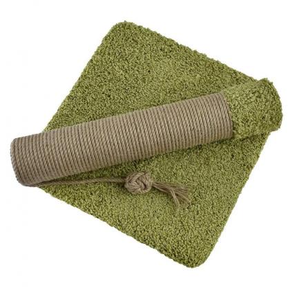 Когтеточка-столбик "Verde", зеленая, 40*40*53см, джут, ковролин-1