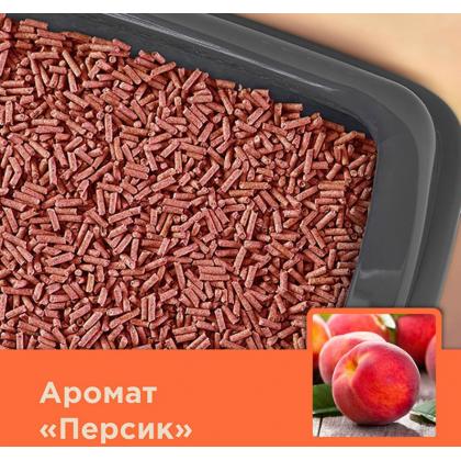 Растительный комкующийся наполнитель  "Персик" 7,2л, 3кг-1