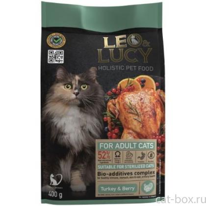 Сухой холистик корм для кошек с индейкой, ягодами и биодобавками, подходит для стерилизованных и пожилых-0