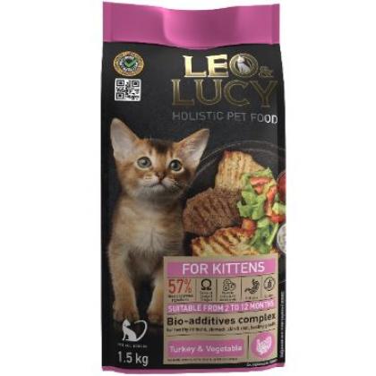 Сухой холистик корм для котят с индейкой, овощами и биодобавками-1