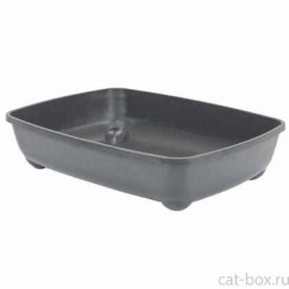 Лоток для кошек глубокий, большой, 49*37*11см, серый-0