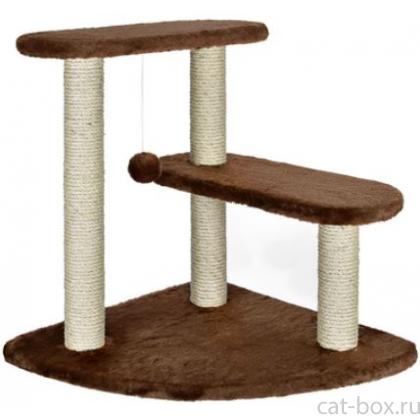 Когтеточка "Marron" шоколадная, 50*50*54см, сизаль-0