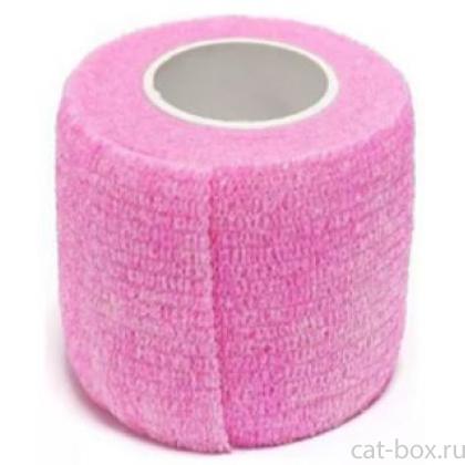 Бинт самофиксирующийся VETЗАБОТА 5см х 4,5м, розовый-0