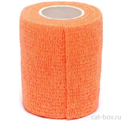 Бинт самофиксирующийся VETЗАБОТА 7,5см х 4,5м, оранжевый-0