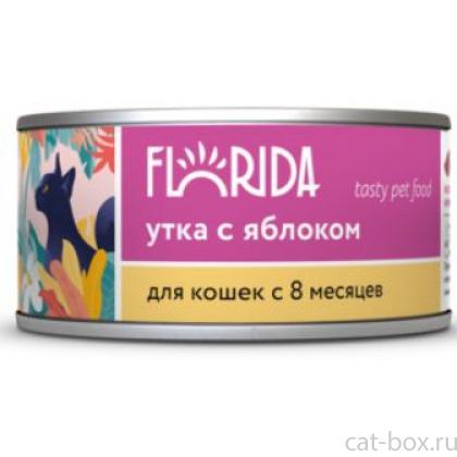 Консервы для кошек "Утка с яблоком"-0