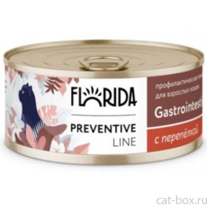 Preventive Line консервы Gastrointestinal для кошек "Поддержание здоровья пищеварительной системы" с перепёлкой-0