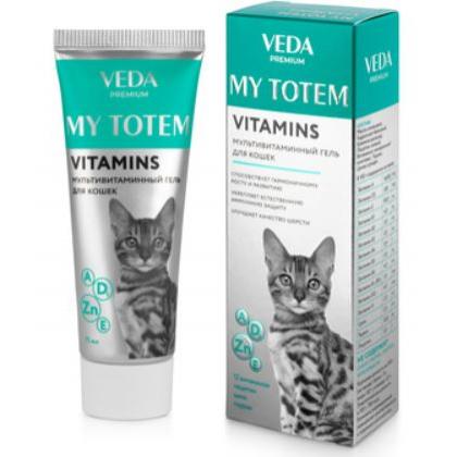 MY TOTEM VITAMINS мультивитаминный гель для кошек, 75мл-1