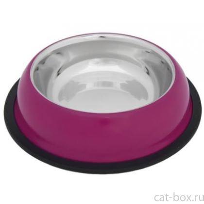 Миска с нескользящим покрытием "Кута" розовая, 235мл-0