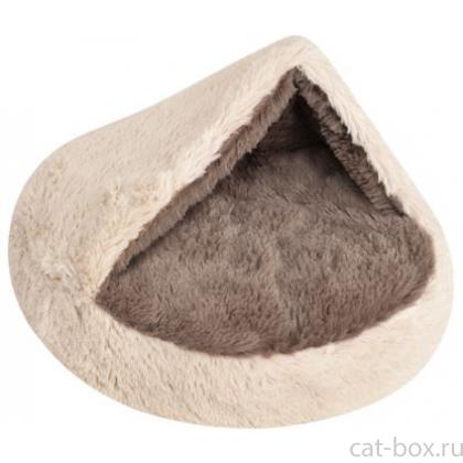 Лежак круглый "Эльтанин" с карманом 50*50*17см, бежевый-0