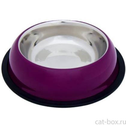 Миска с нескользящим покрытием "Кута", фиолетовая, 235мл-0