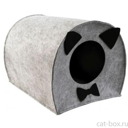 Домик для животных ECO "Будка с ушками", войлок, 33*45*33см-0